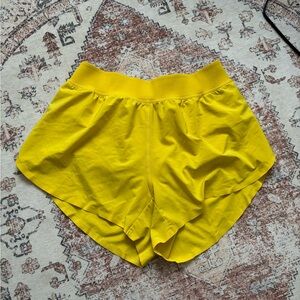 CRZ YOGA Women's Yellow Athletic Shorts